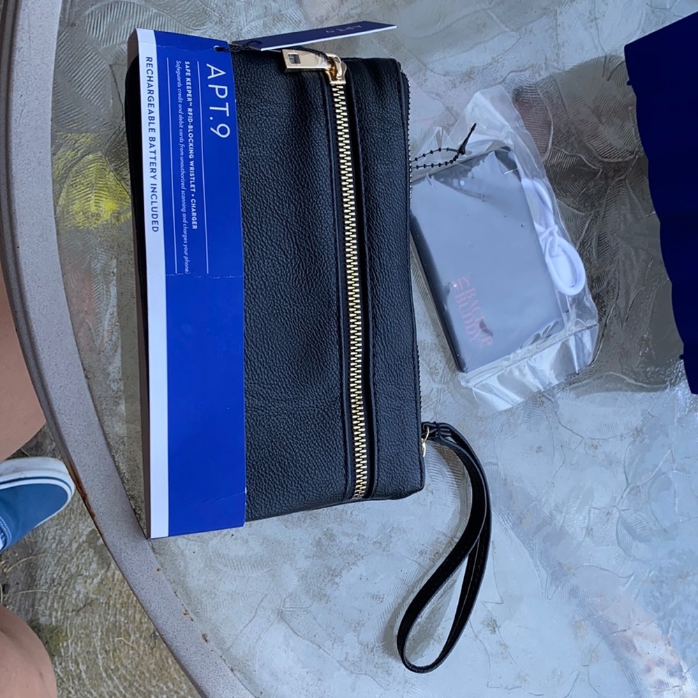 Apt. 9 wristlet with rechargeable battery pack